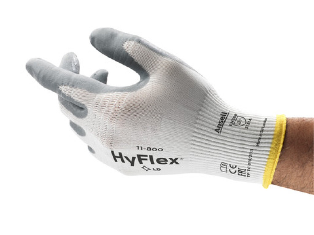 11-800 mt.9/L HyFlex Ansell Handschoenen grijs mt.9/L Het origineel opnieuw uitgevonden.