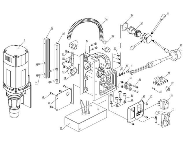 Onderdelen boormachines