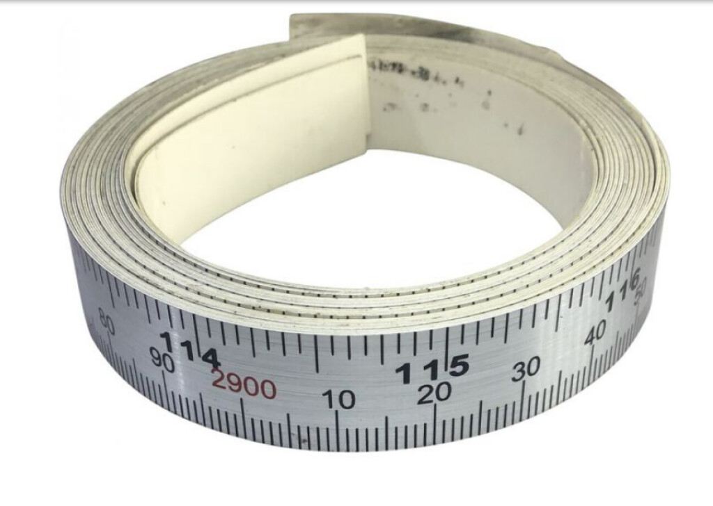 Plak meetlint 3mtr 15mm breed rechts oplopend