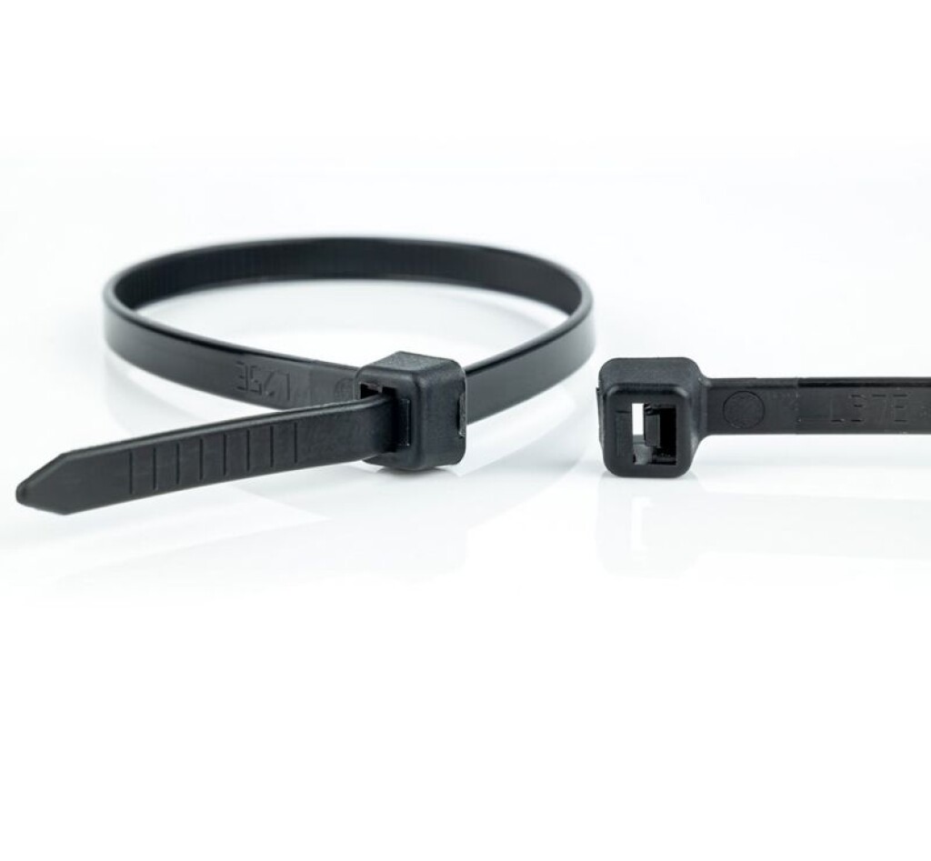 Zwart Kunststof 9mm Draad Buddle Kabelbinder Mount Zadel 100 stks