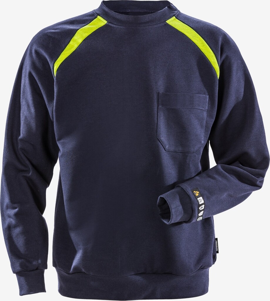 100581-540-2XL Fristads Flamestat sweatshirt 984 SFLA mt.2XL Donker marineblauw