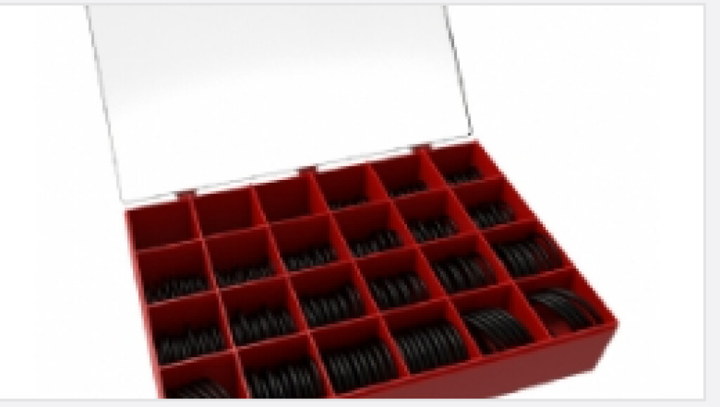 Box 1s assortiment o-ringen inch maten NBR 70 340 stuks