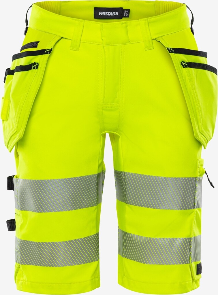 301370-130-34 Fristads High vis stretch damesshorts klasse 1 2667 GSTP mt.34 Hi-Vis Geel