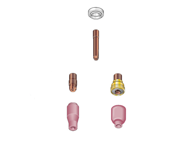 TIG toortsen onderdelen