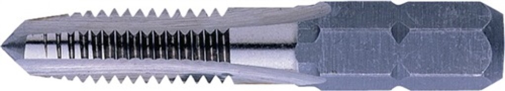 Draadtap drie-in-één HSSG 1/4 inch 6KT-bit M4x12 mm