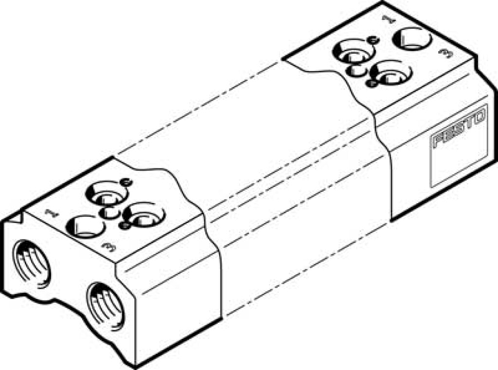 CPE10-3/2-PRS-1/4-9 Festo 550557 Aansluitblok