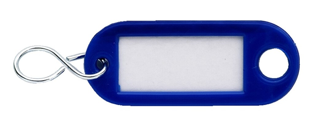Sleutellabel donkerblauw