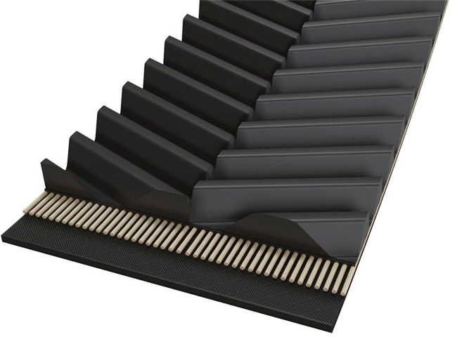 Schuinvertande riemen