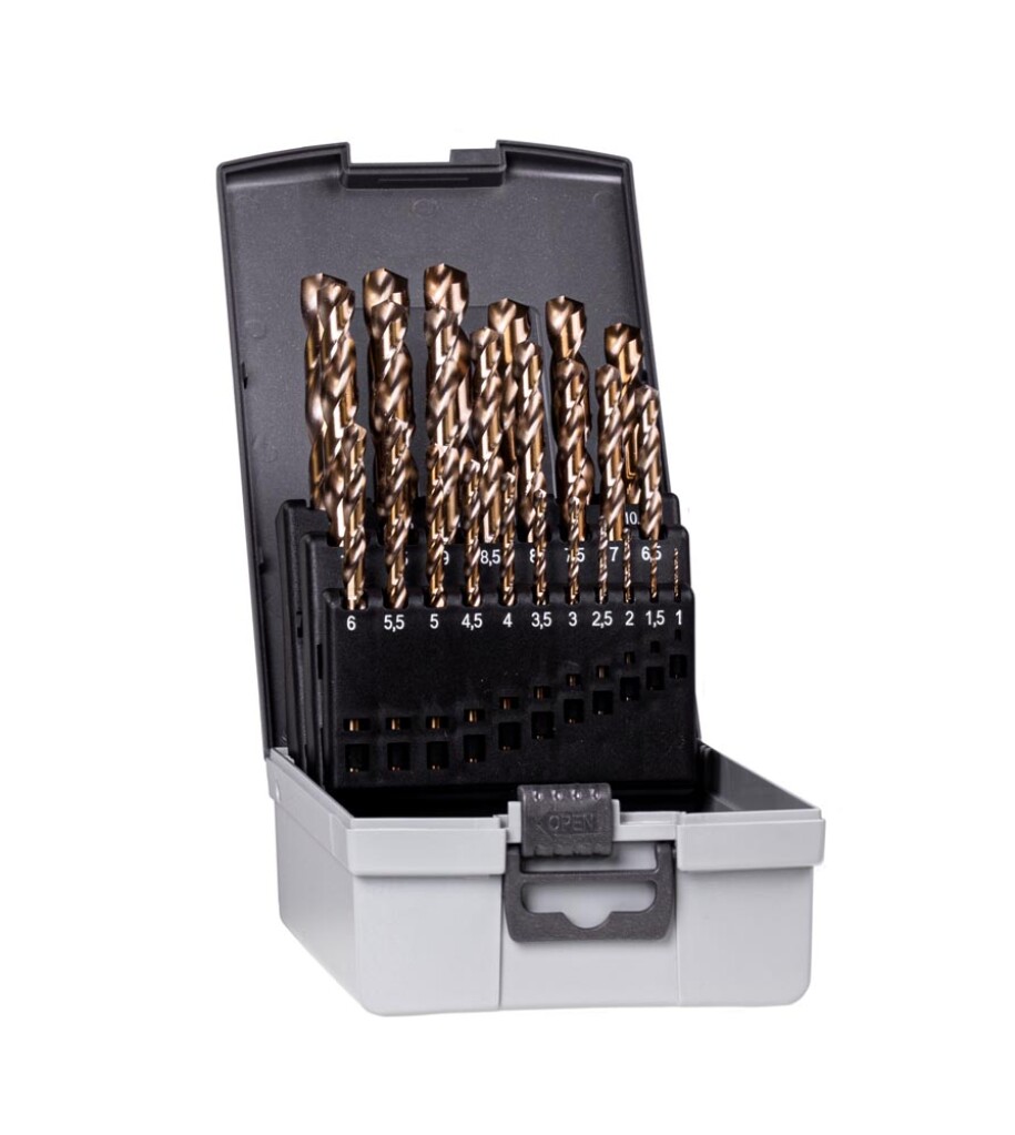 IPB410.C002 IP-V HSS-Co (Cobalt) Spiraalborencassette 1-13mm per 0,5mm oplopend in kunststof cassette (25dlg)