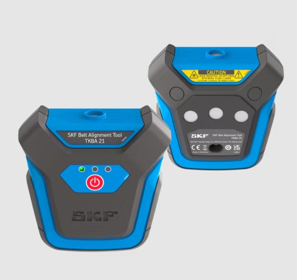 TKBA 21 SKF Riemuitlijningsmeter, zijwandmontage, 2 rode lasereenheden
